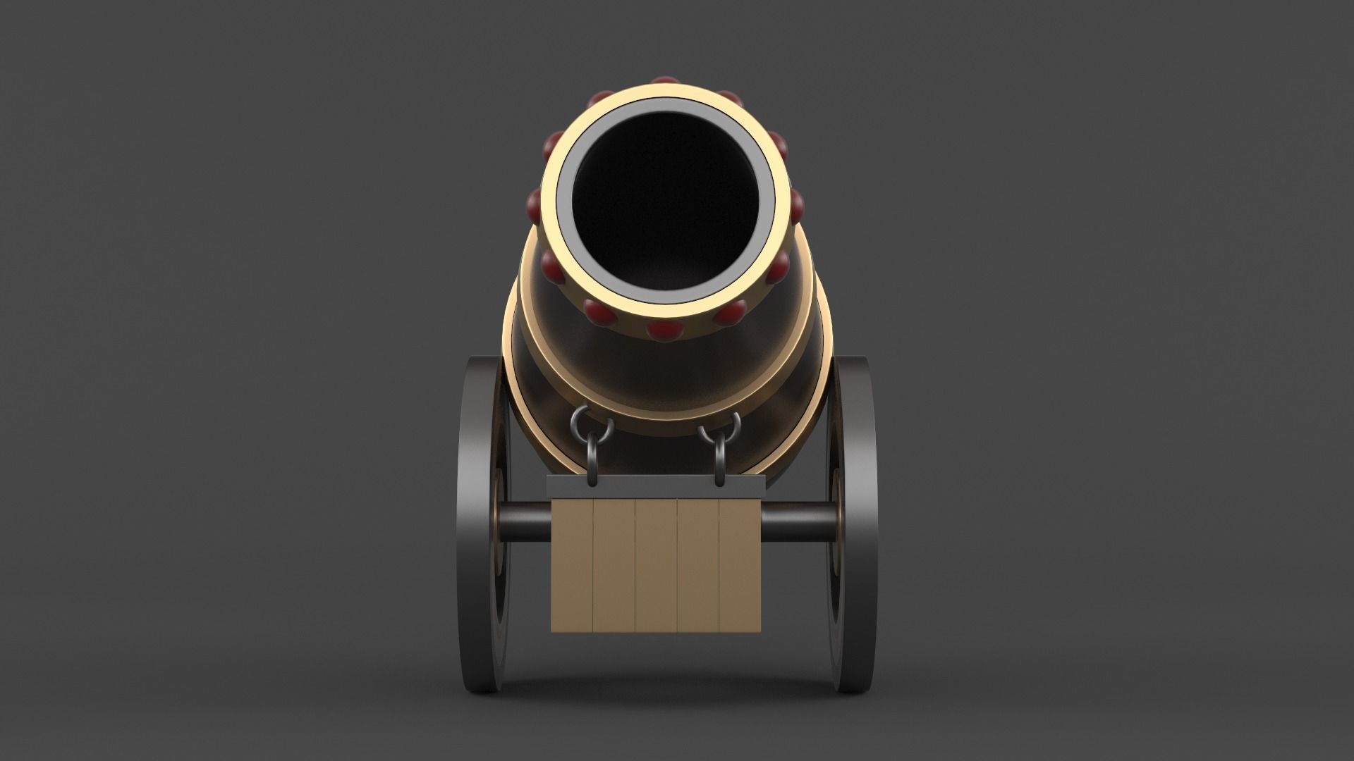 Circus Cannon 3D model_6