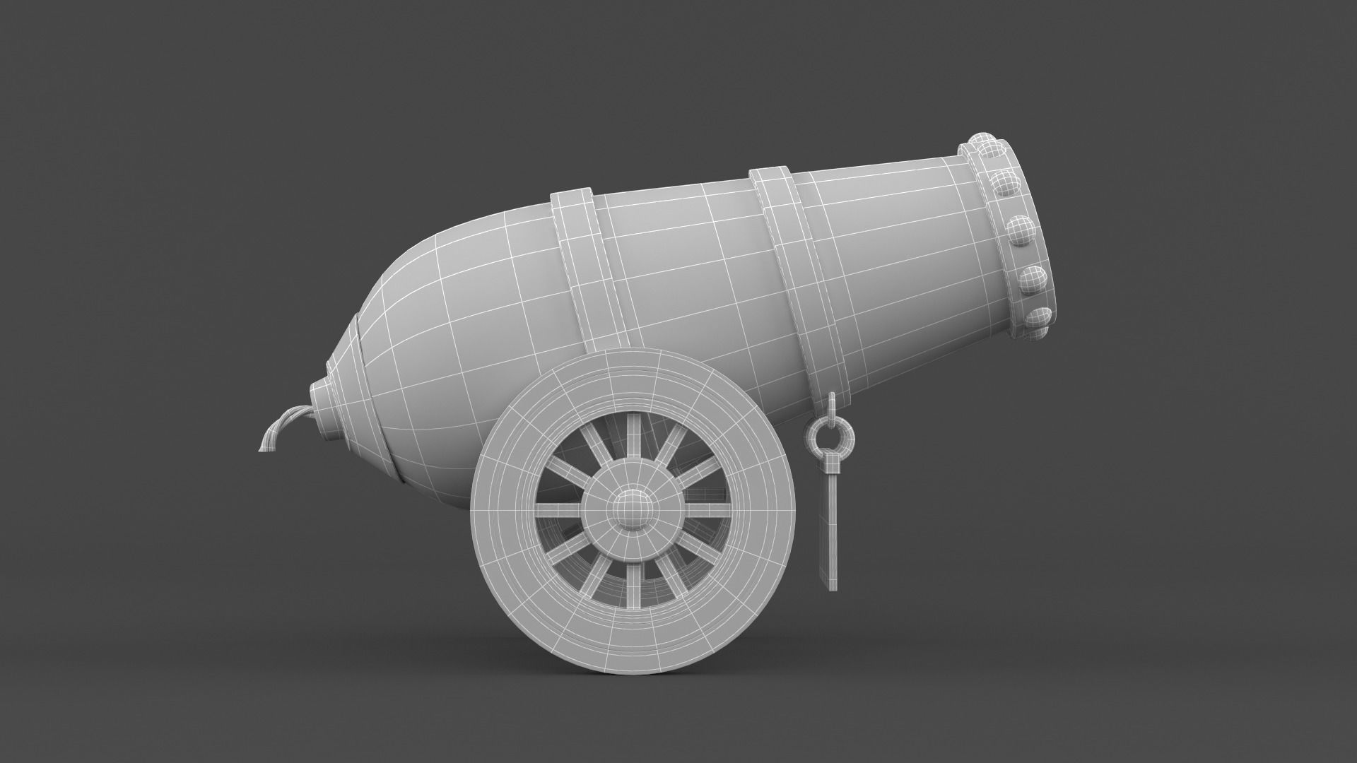 Circus Cannon 3D model_9