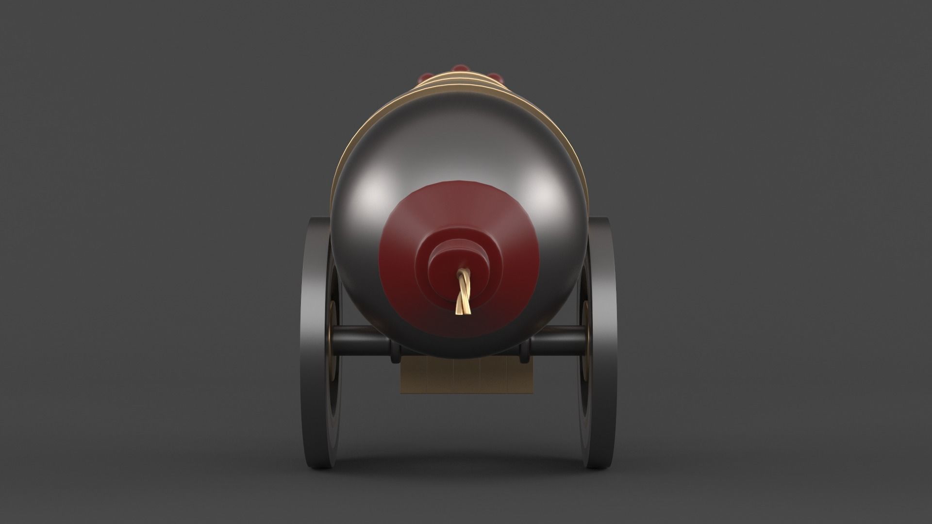 Circus Cannon 3D model_5