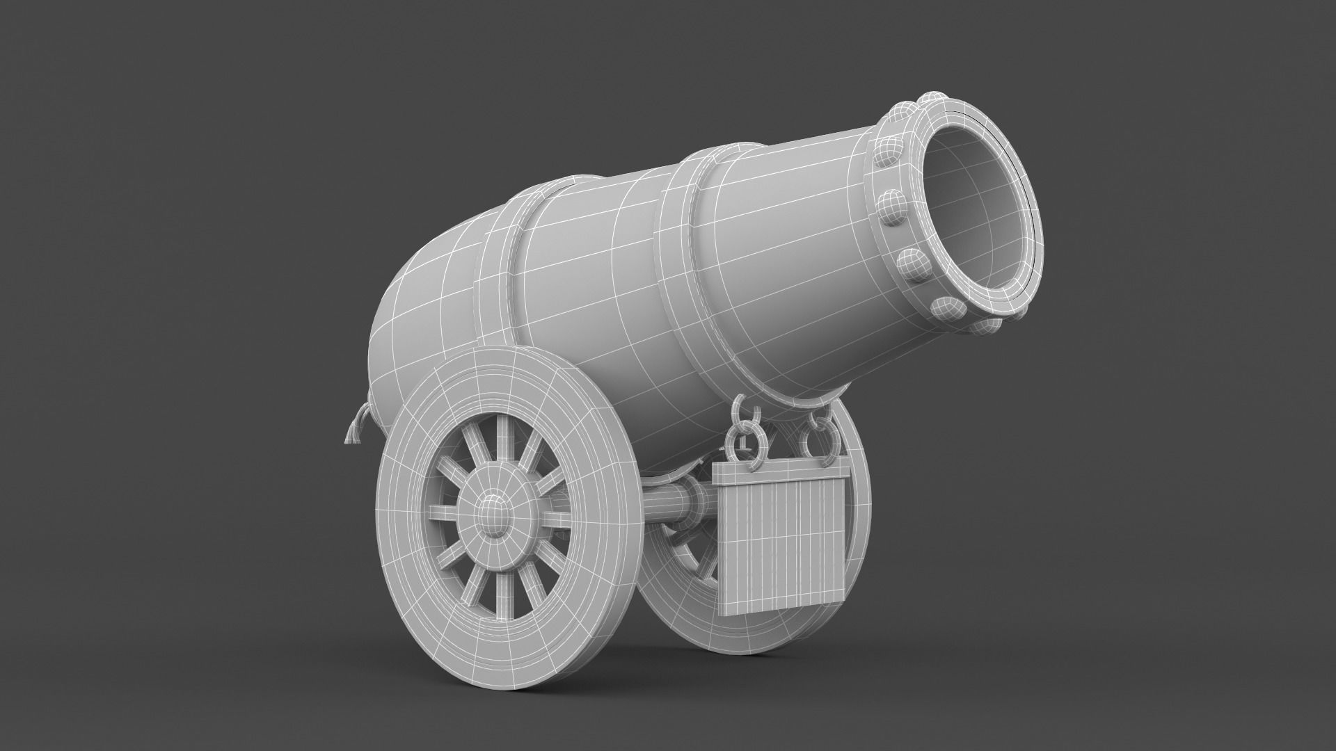 Circus Cannon 3D model_8