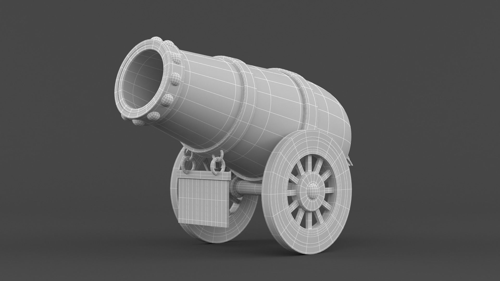 Circus Cannon 3D model_11