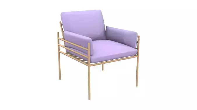 Accent Chairs Modern Lavender Wood Natural Unfinished
