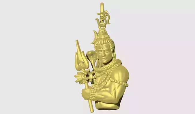 SHIVA PENDANT 3D print model