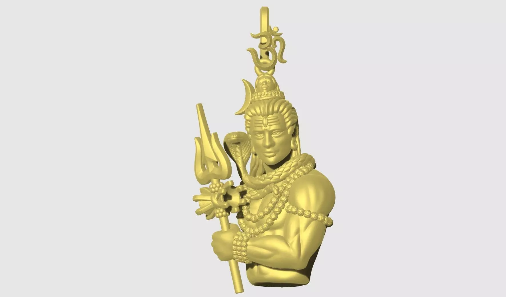SHIVA PENDANT 3D print model_0