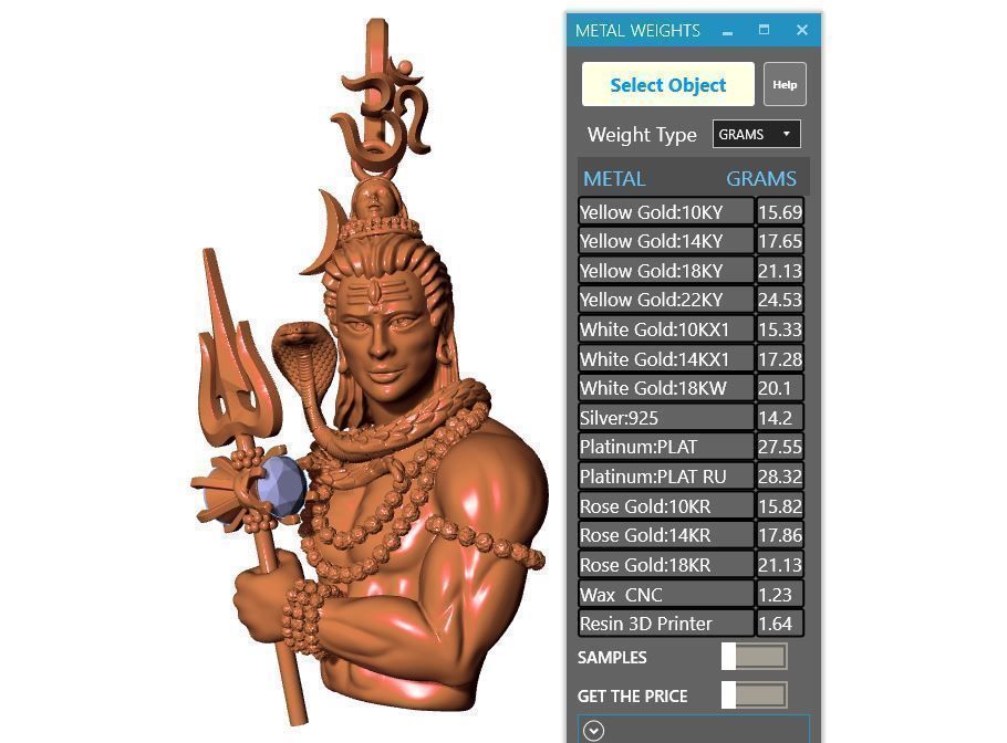 SHIVA PENDANT 3D print model_7