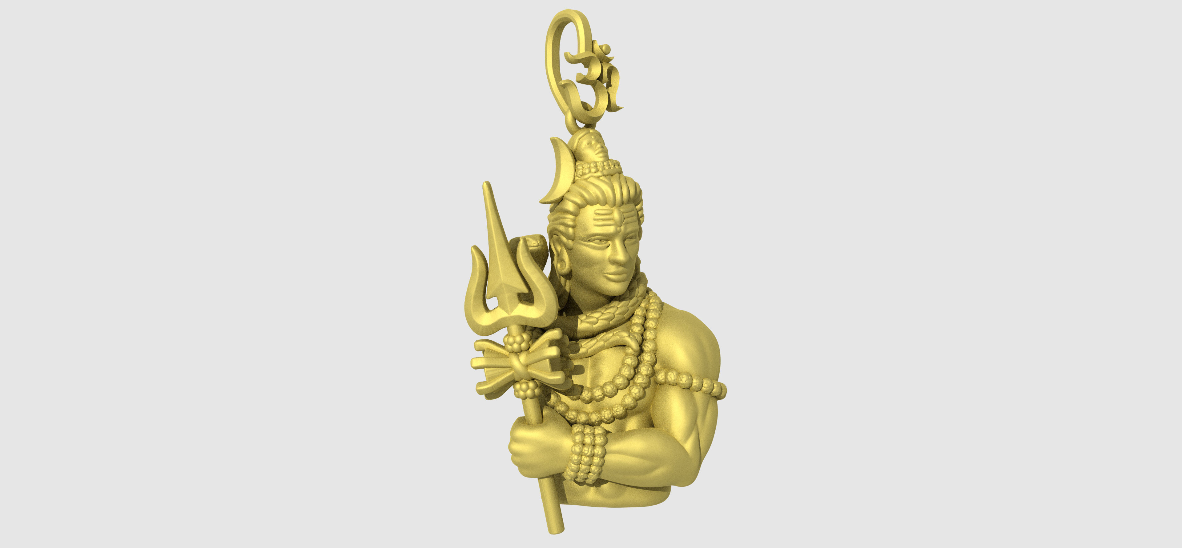 SHIVA PENDANT 3D print model_5