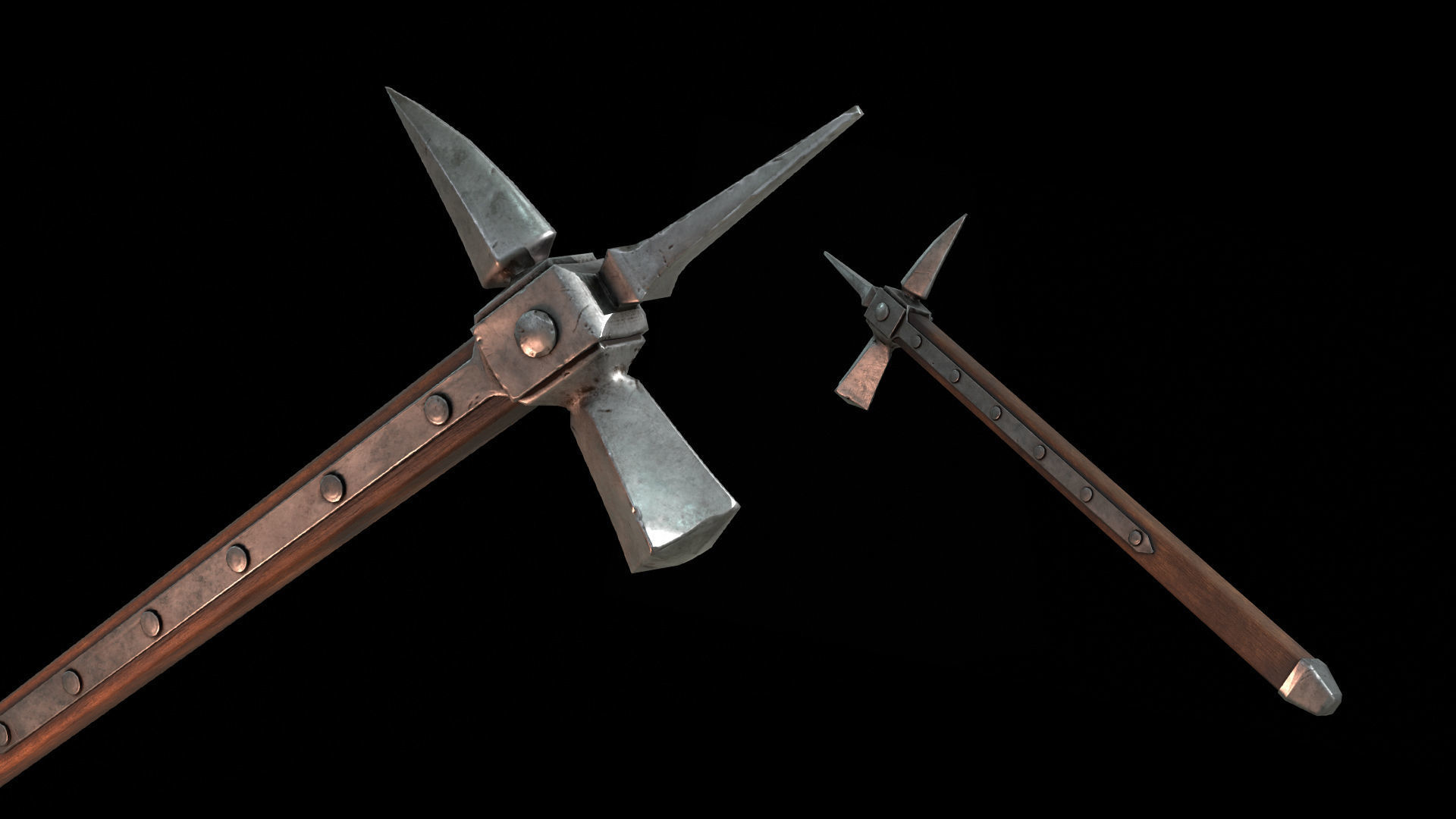 War Hammer Low-poly 3D model_1
