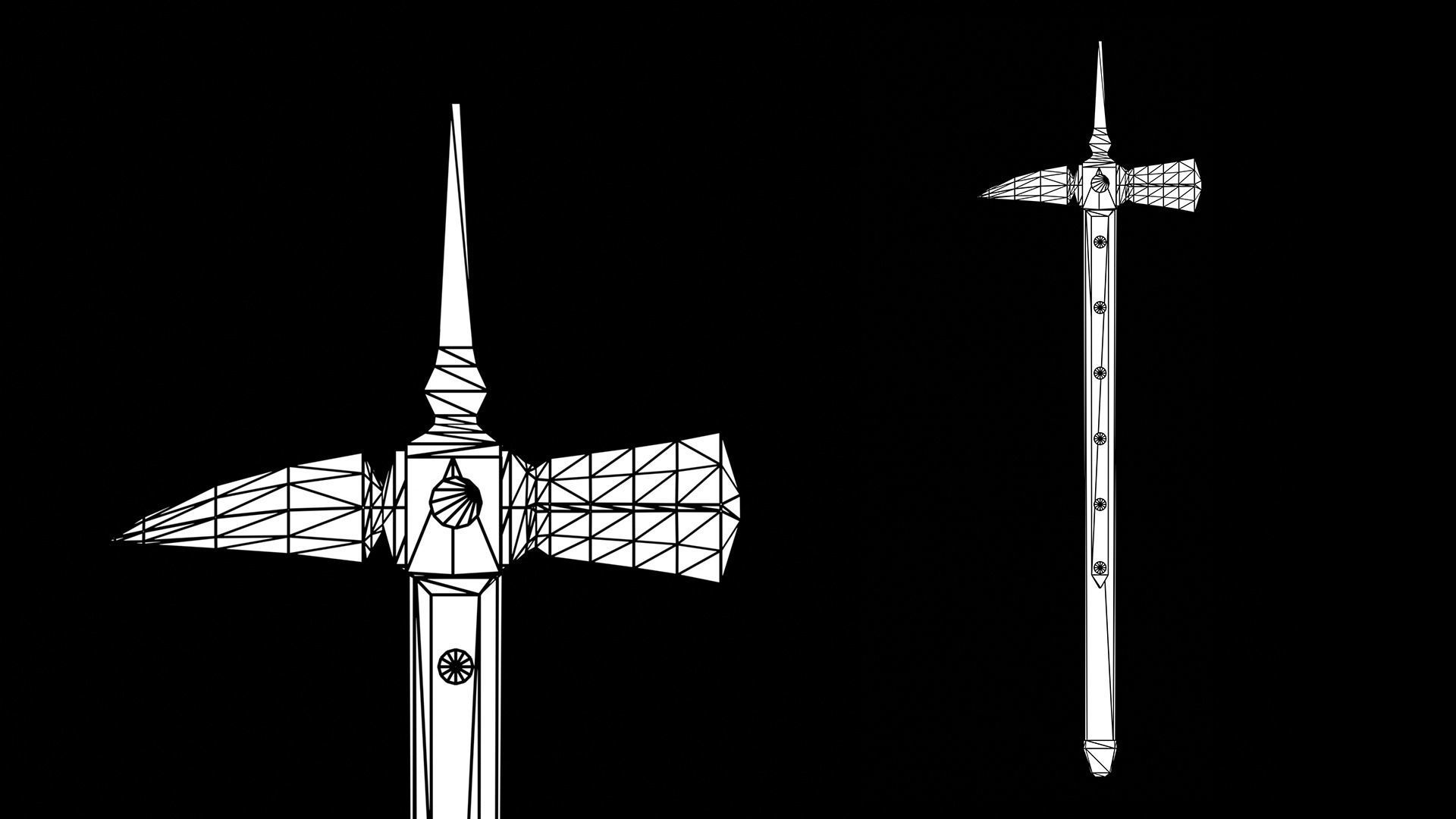 War Hammer Low-poly 3D model_2