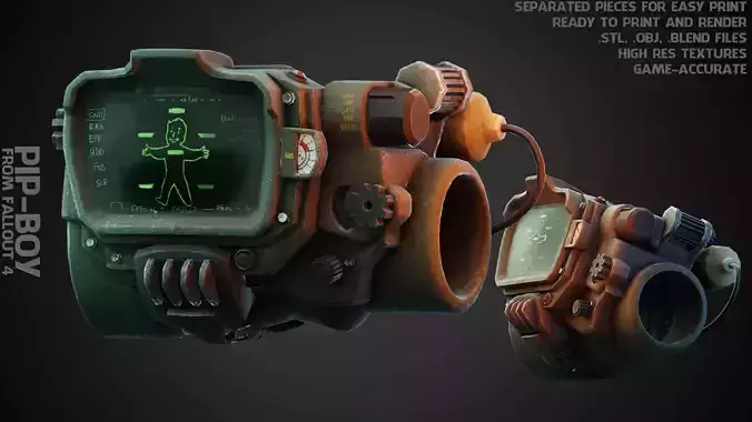 Fallout Pip-Boy for Cosplay 3D print model