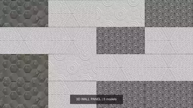 3D WALL PANEL 3D Model Collection