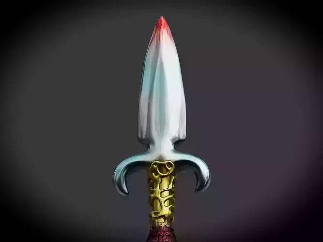 Dagger 3D gaming prop 3D print model