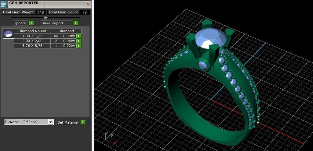 Ring N01878 3D print model_8