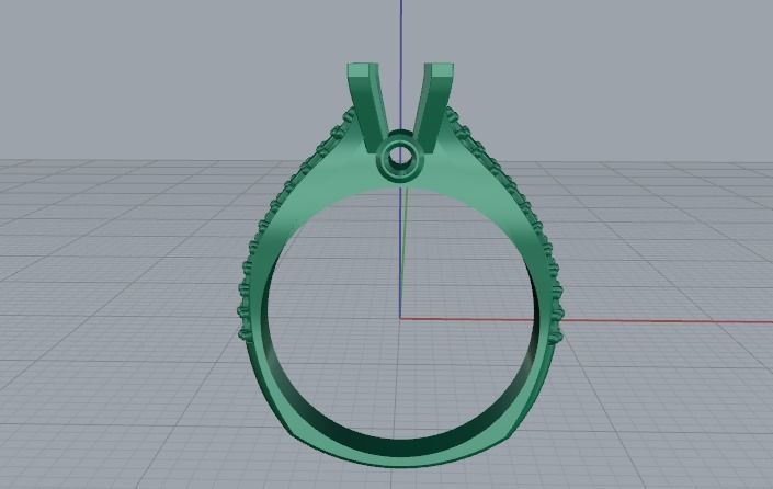 Ring N01878 3D print model_3