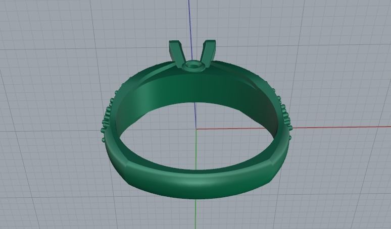 Ring N01878 3D print model_4