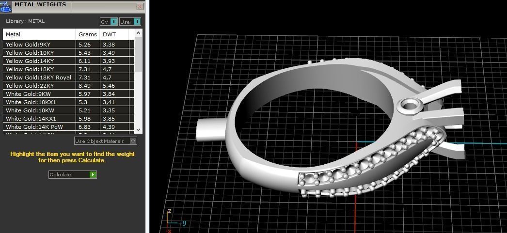 Ring N01878 3D print model_7