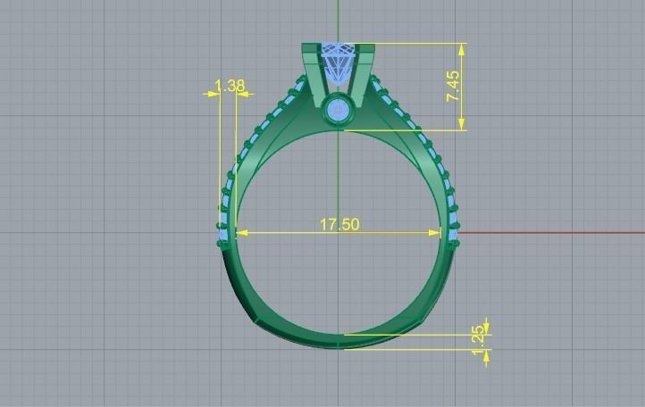 Ring N01878 3D print model_5