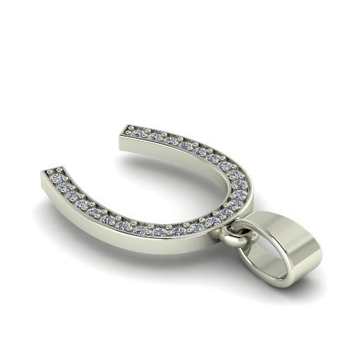Horseshoe pendant N01876 3D print model_1