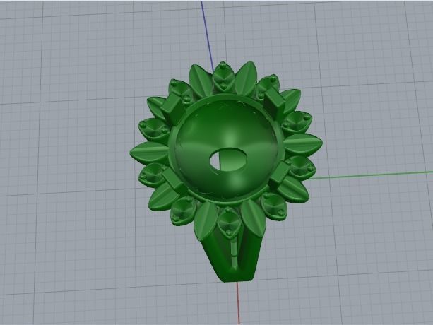 Ring N01873 3D print model_3