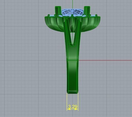 Ring N01873 3D print model_7