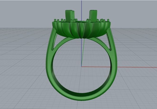 Ring N01873 3D print model_4