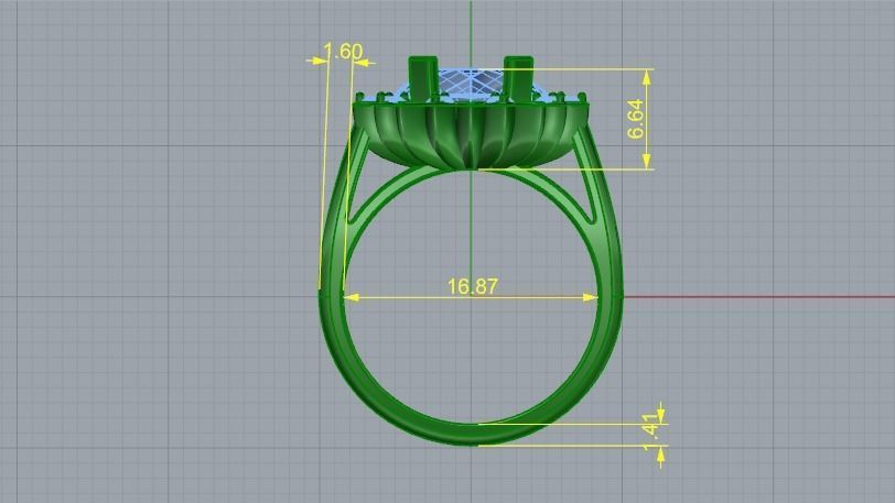 Ring N01873 3D print model_6