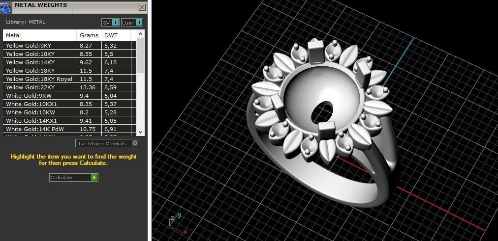 Ring N01873 3D print model_9