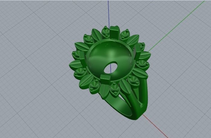 Ring N01873 3D print model_2