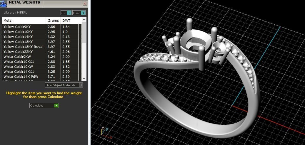 Ring N01862 3D print model_9