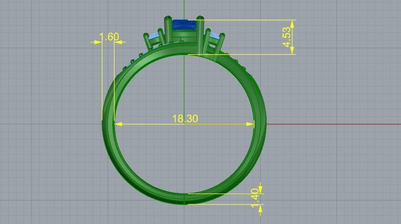 Ring N01862 3D print model_6