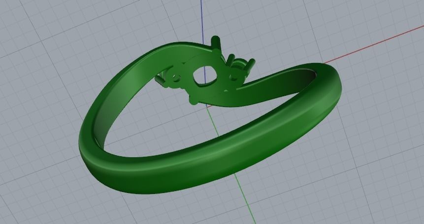Ring N01862 3D print model_5