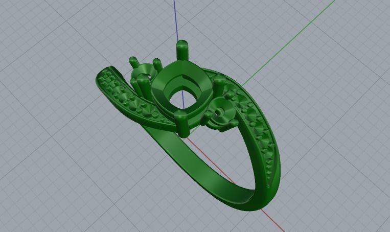 Ring N01862 3D print model_2