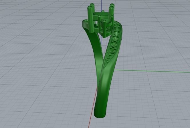 Ring N01862 3D print model_4