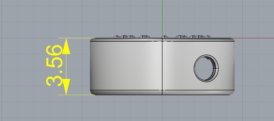 Pendant with the letter C N01858 3D print model_7