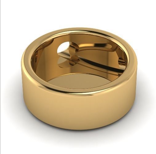 Pendant with the letter C N01858 3D print model_1