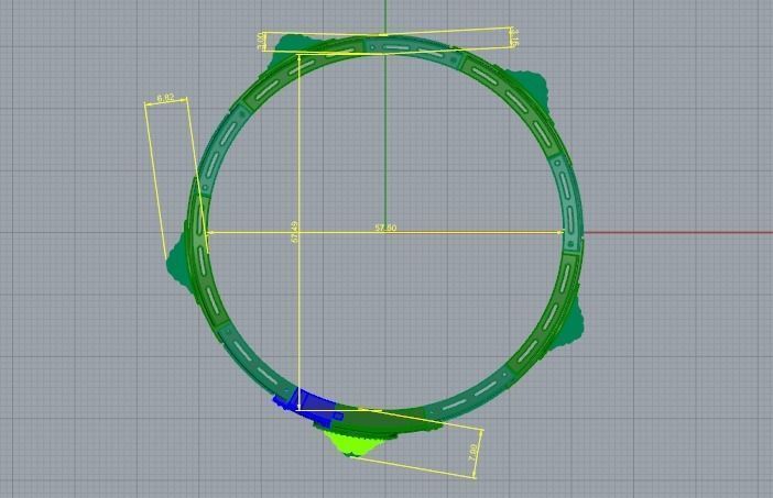 Bracelet lion N01916 3D print model_10
