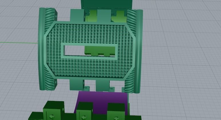 Bracelet lion N01916 3D print model_5