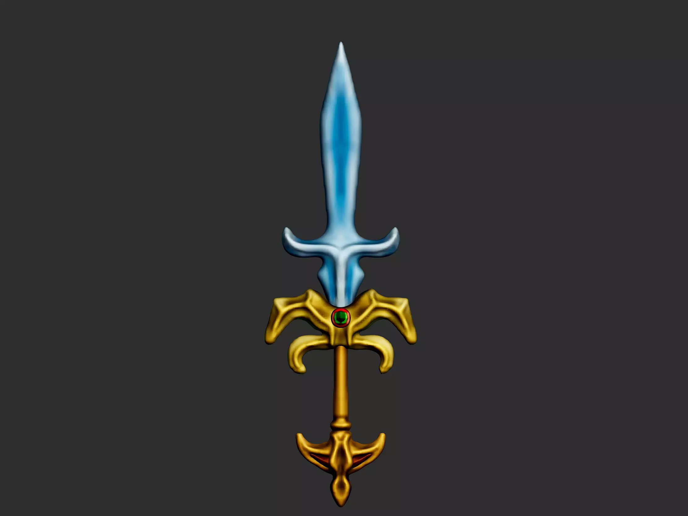 A Battle Sword 3d Model 3D print model