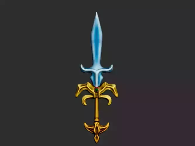 A Battle Sword 3d Model