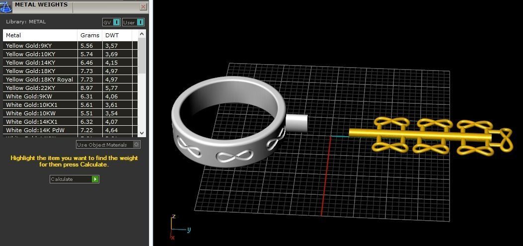 Ring N01905 3D print model_7