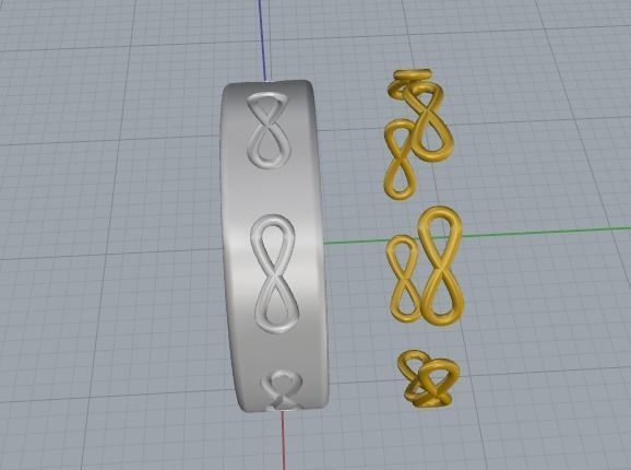 Ring N01905 3D print model_2