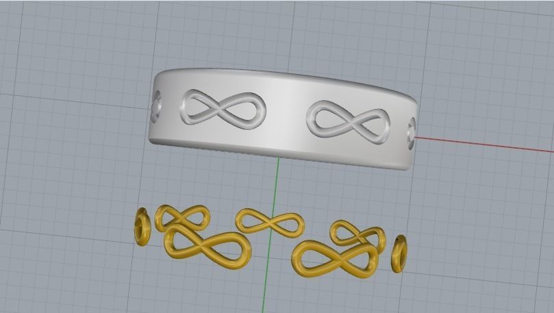 Ring N01905 3D print model_4