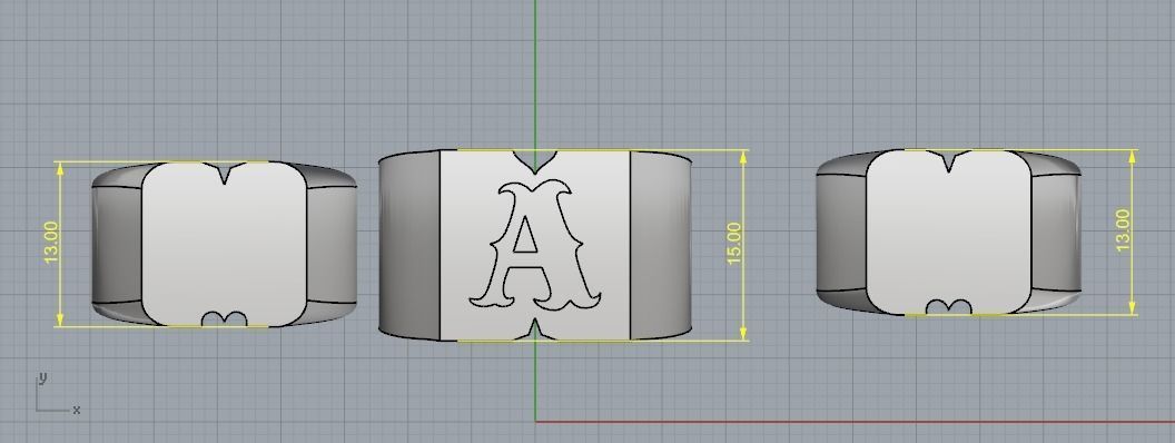 Rings N01904 3D print model_6