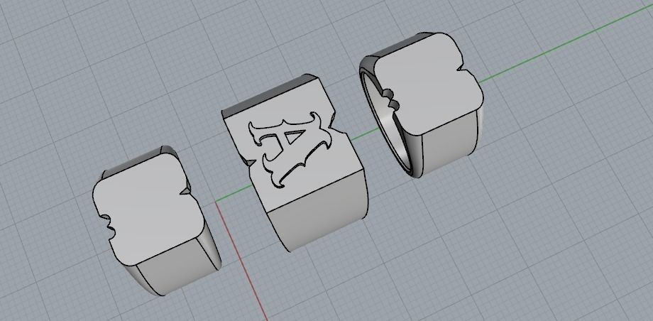 Rings N01904 3D print model_3