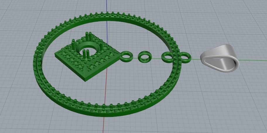 Pendant N01903 3D print model_3