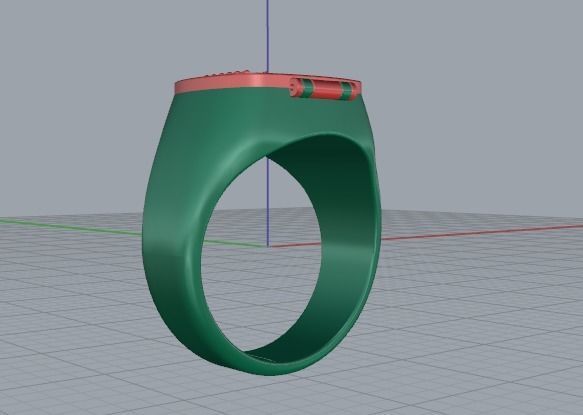 Ring N01901 3D print model_5
