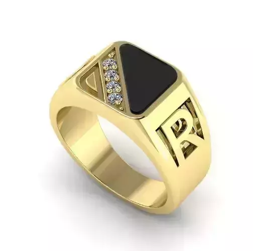 Ring with the letters R and O N01895