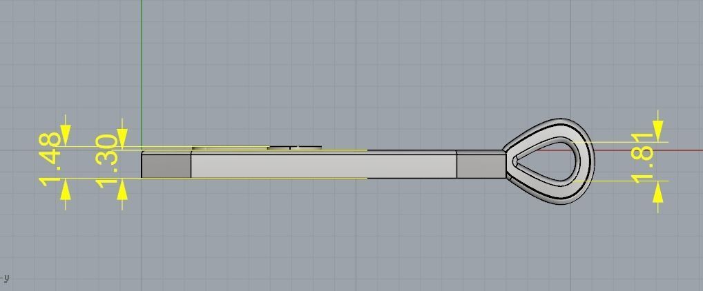 Pendant with the letter R N012203 3D print model_7