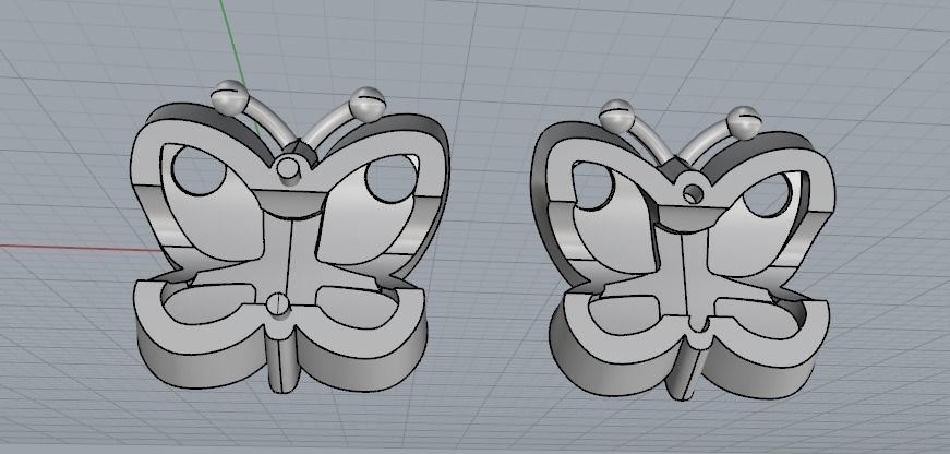 Butterfly N012196 3D print model_4