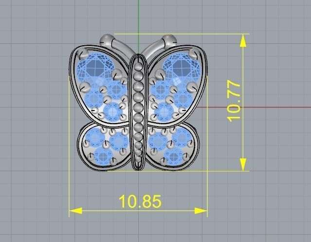 Butterfly N012196 3D print model_6