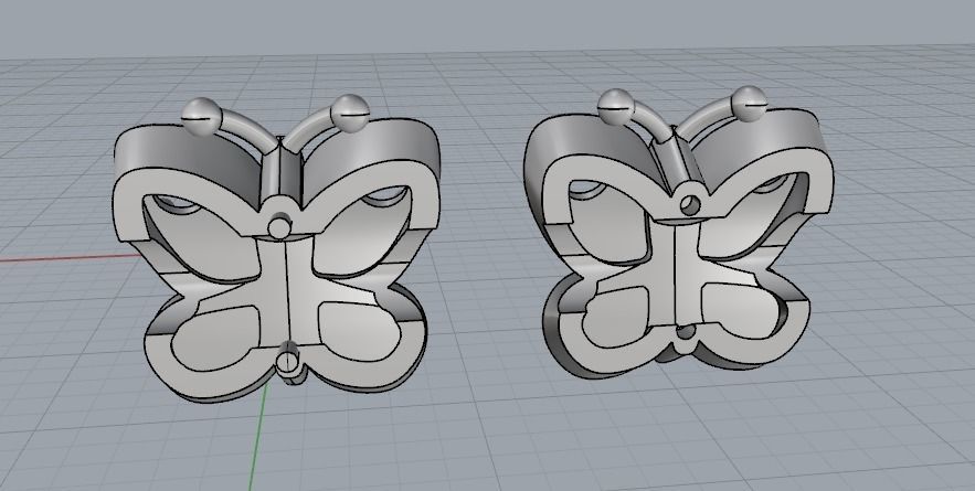 Butterfly N012196 3D print model_3